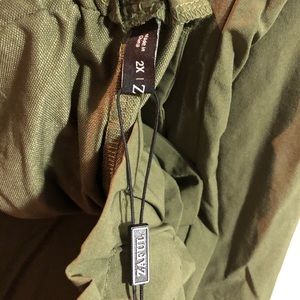 Army green ZAFUL dress pants